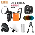 Godox AD-360 MARK II AD360II-N TTL Мощная Вспышка Speedlite + PB960 блок питания оранжевый + X1T-N TTL передатчик + фотовспышка