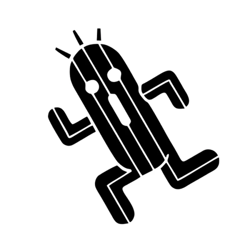 13.1cm*14.9cm Cactuar Fashion Car-Stling Decal Vinyl Car Sticker Black/Silver S3-5352 | Автомобили и мотоциклы