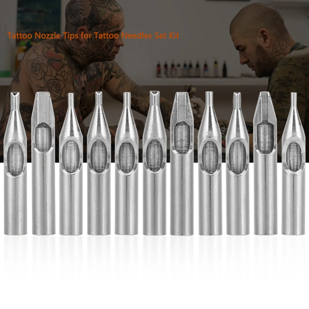 

2019 новый набор наконечников для тату 11 шт./компл. набор наконечников для тату из нержавеющей стали Ассорти наконечников для тату иглы тату п...
