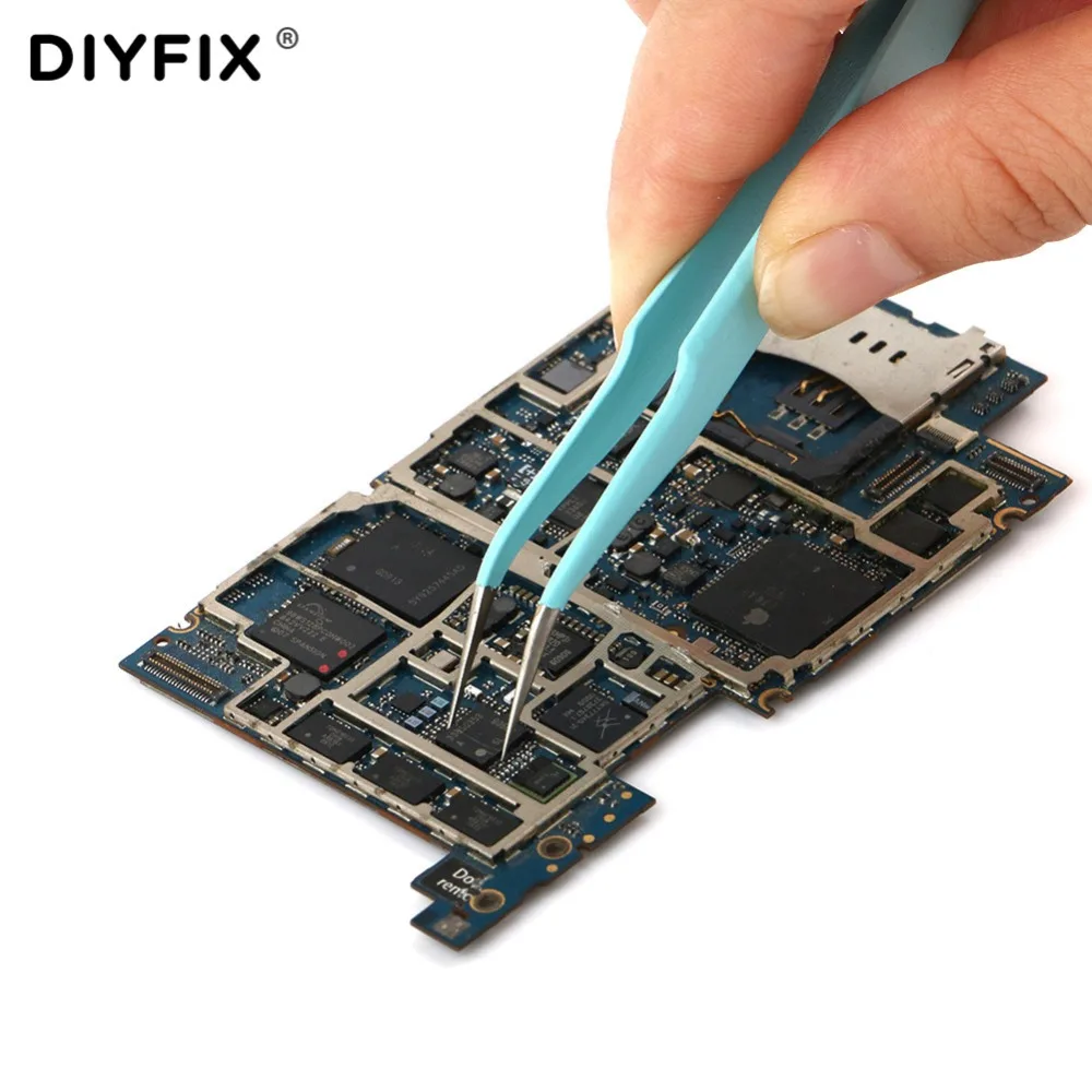 Пинцет DIYFIX для наращивания ресниц пинцет из нержавеющей стали с изогнутыми
