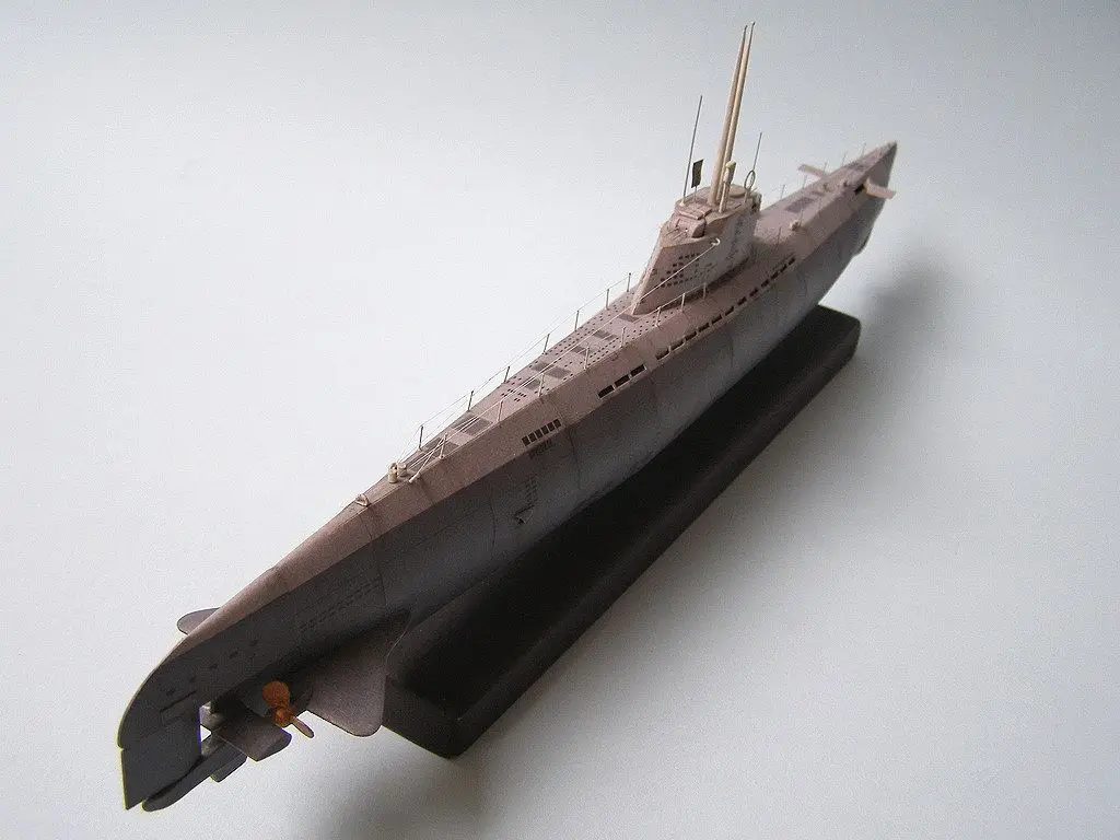 DIY 1:200 U-2536 U-boot Тип ХХI подводная лодка Бумажная модель Сборка ручная работа 3D игра-головоломка DIY детская игрушка