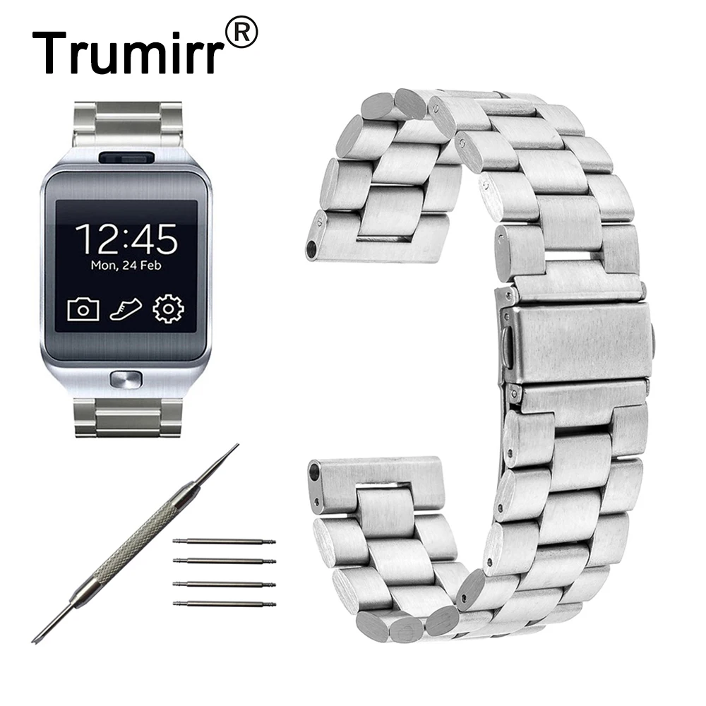 Браслет из нержавеющей стали для Samsung Gear 2 R380 Neo R381 Live R382 Moto 360 2nd 46 мм|watch strap band|watch ipod