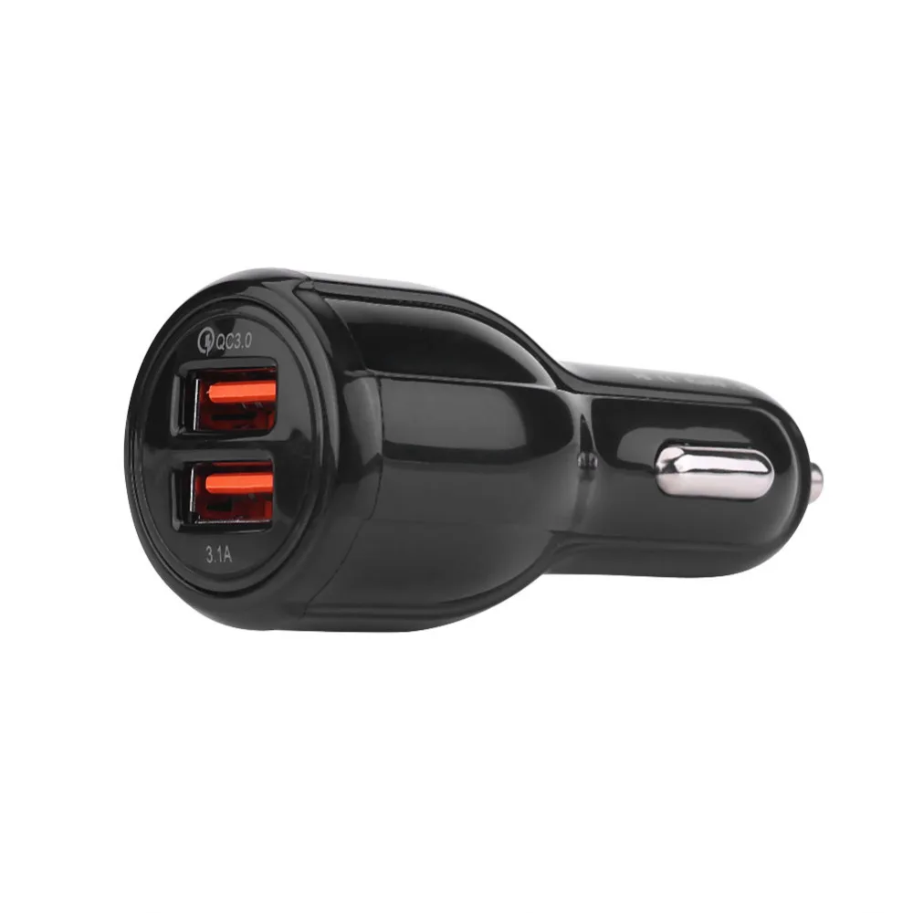 Быстрая зарядка 3 0/QC3.0 двойной USB порт Гнездо быстрое автомобильное зарядное