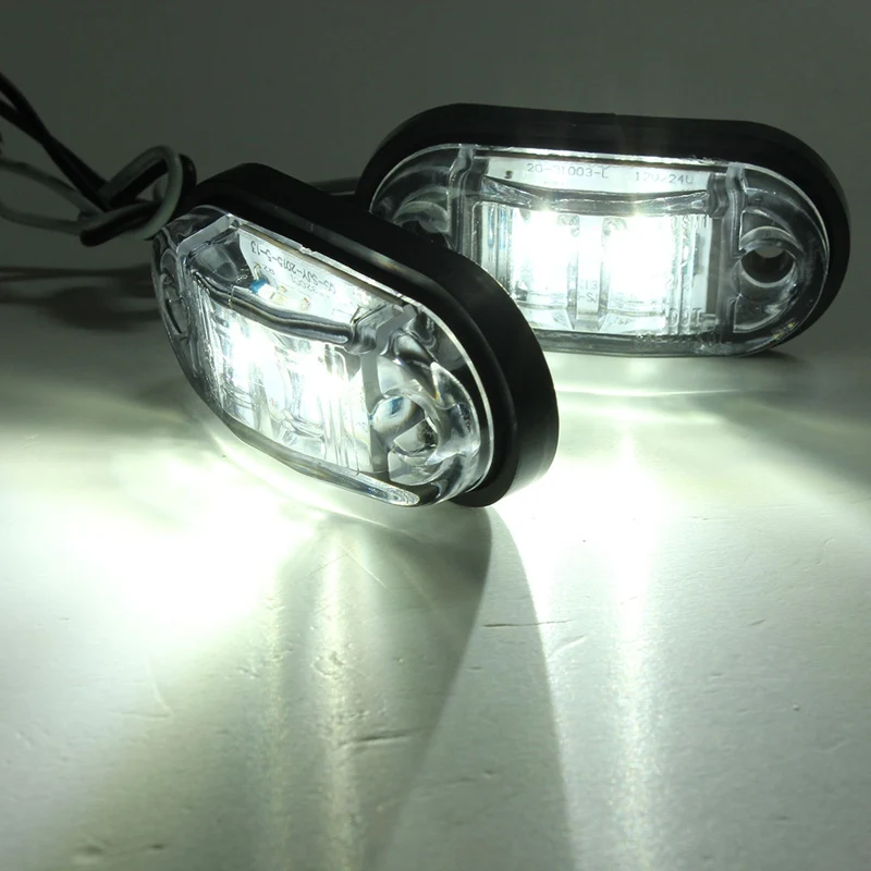12/24V 2 SMD светодиодный автомобиль для автобуса грузовика прицепа грузовик боковой