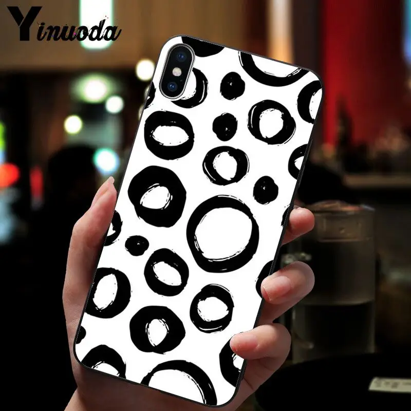 Yinuoda корова узор новое поступление черный сотовый Чехол для телефона для iPhone X XS MAX 6 6S 7 7plus 8 8Plus 5 5S XR