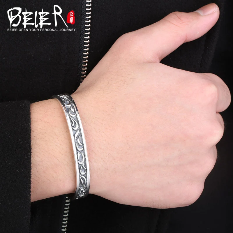 Мужской и женский браслет с винтажным узором Beier романтичный BR925SZ008 | Украшения