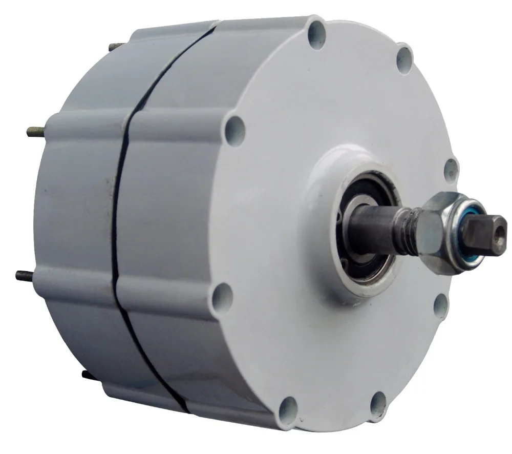 Ветряной генератор, 600 Вт, 24 В, низкая скорость запуска, генератор постоянного магнита NdFeB/алюминиевый корпус для самостоятельной сборки