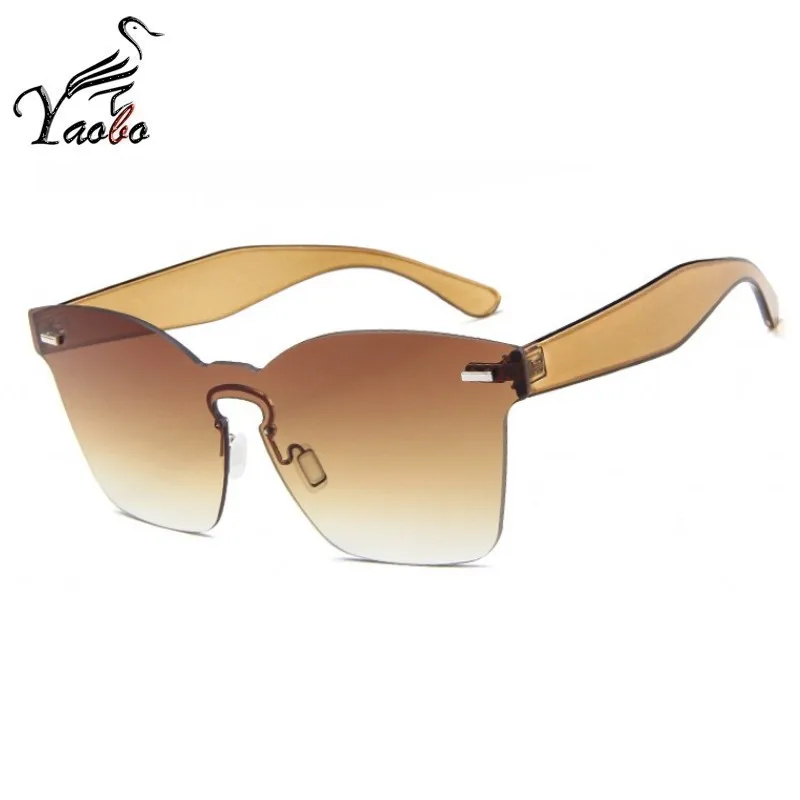 Brand Oversized Square Rimless Sunglasses Women UV400 Flat Sun Glasses Female Vintage gafas de sol mujer 2019 New oculos | Аксессуары