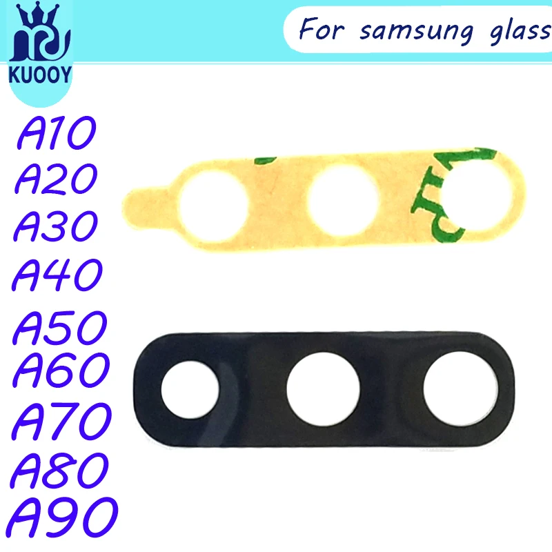 10 шт. для Samsung Galaxy A10 A20 A30 A40 A50 A60 A70 A80 A90 M10 M20 M30 стеклянная линза задней камеры с