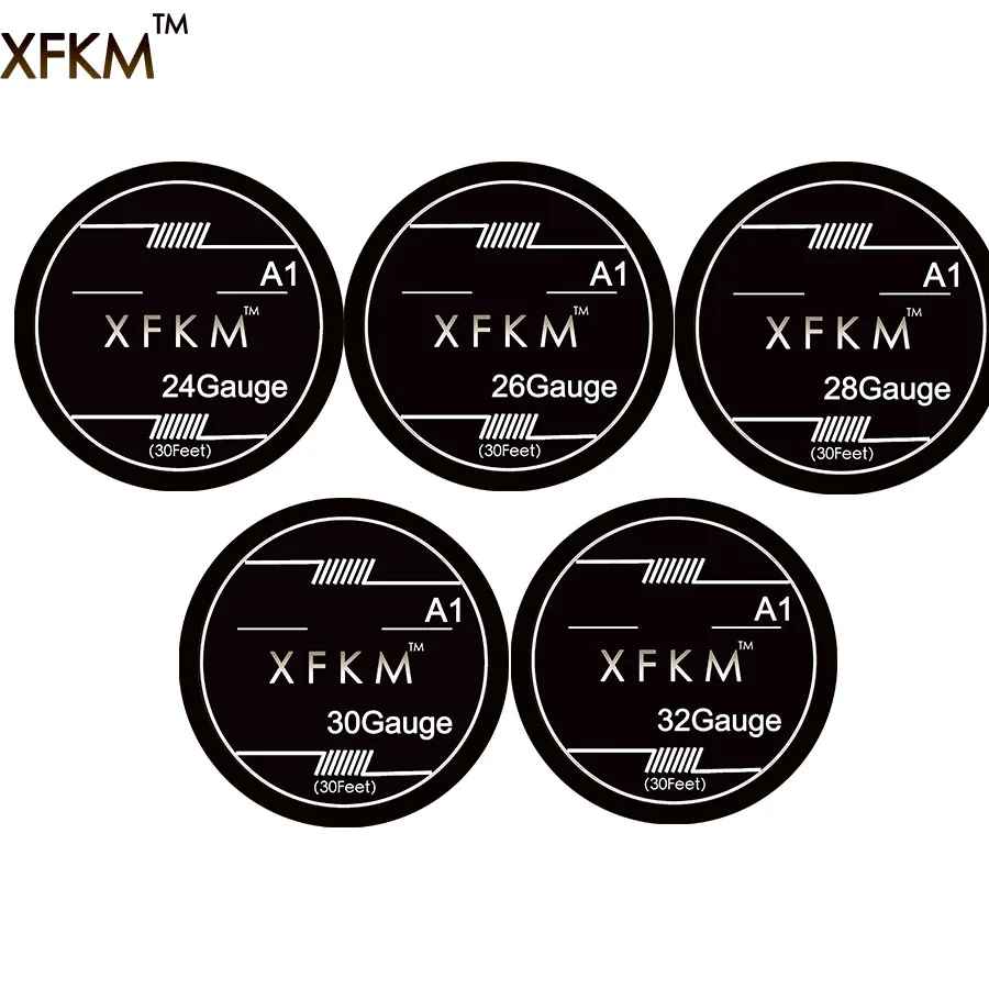 

XFKM 10m/30feet A1 wire Resistance Wire vaporizer 20 22 24 26 28 30 32 Ga Heating Wires DIY RDA Atomizer vape e-cigarette