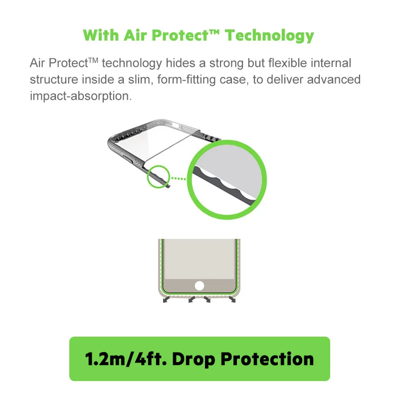 Belkin Оригинальный Air Protect sheerforce антидетонационных падение защиты чехол для iPhone 8/7