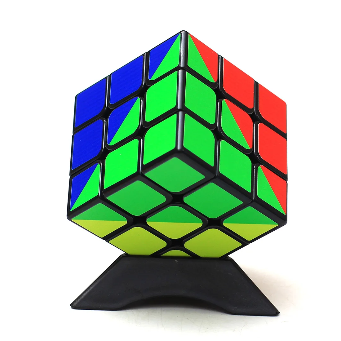 Zcube Супер жесткий четыре Цвет 3x3x3 Радуга Magic Cube Головоломка Куб интеллектуальные
