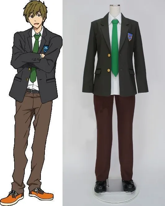 

Free! Iwatobi High School Uniform Haruka Nanase Makoto Tachibana Cosplay Costume