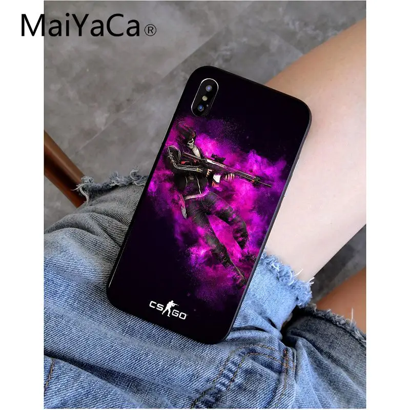 MaiYaCa Counter Strike cs go красочные милые телефон интимные аксессуары чехол для iPhone 5 5Sx 6 7 plus 8 X XS MAX XR