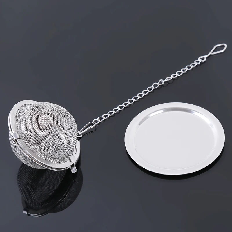 Durable Silver Reusable Stainless Mesh Herbal Ball Tea Spice Strainer Teakettle Locking Filter Infuser 773775 | Дом и сад