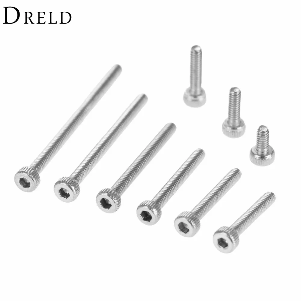 Древесные винты DRELD M2 из нержавеющей стали крепежные болты с шестигранной