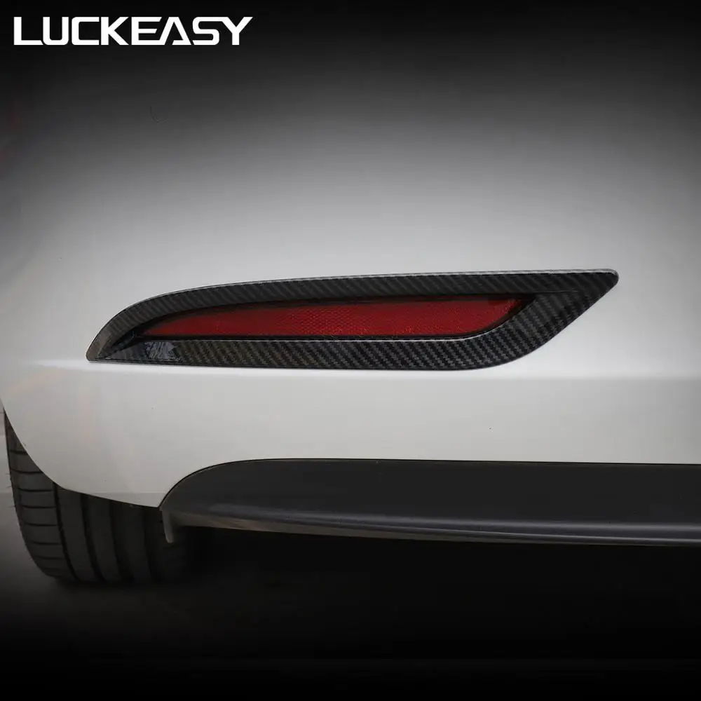 Автомобильный задний противотуманный фонарь LUCKEASY декоративная крышка для Tesla Model