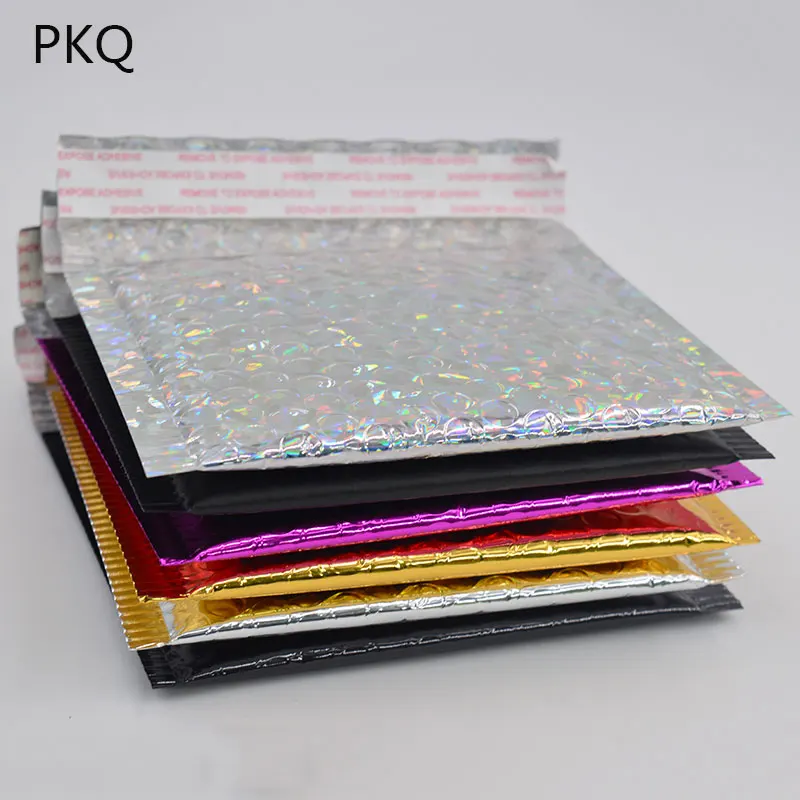 20 шт 15x13cm Алюминий Фольга конверты Пузырь Мягкий Конверт небольшой почтовый