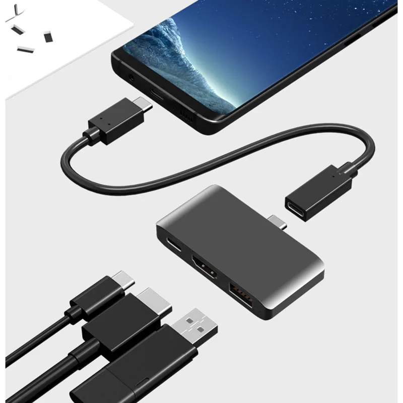 USB C Hub к HDMI 4K Dex режим для Samsung Galaxy S8/S9 навигатор с PD 3 0 Thunderbolt док-станция Macbook Pro |