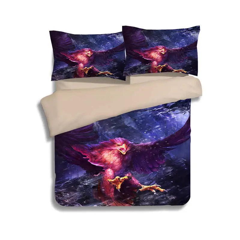 Одеяло с 3D принтом Орел Сова Птица комплекты постельного белья стеганое