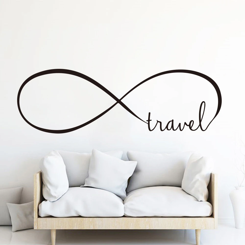 Настенная Наклейка Infinity Travel виниловый декор для детской комнаты|Наклейки на