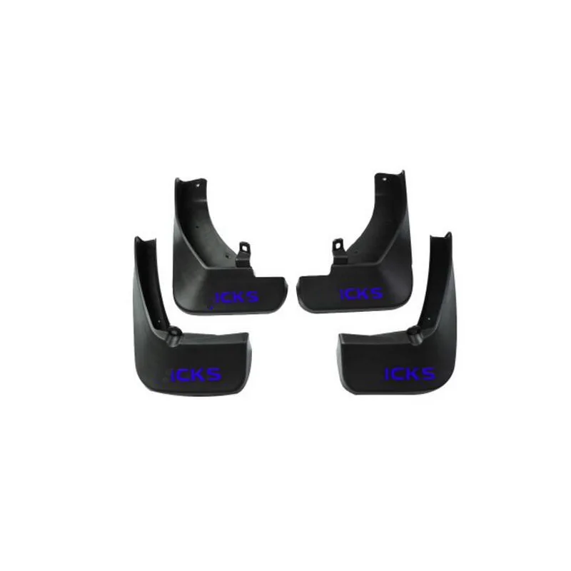 blue logo Tonlinker, чехол, наклейка s для Nissan KICKS, аксессуары, 4 шт., автомобильный Стайлинг, АБС пластик, Автомобильные Брызговики, наклейка с логотипом - Цвет: blue logo