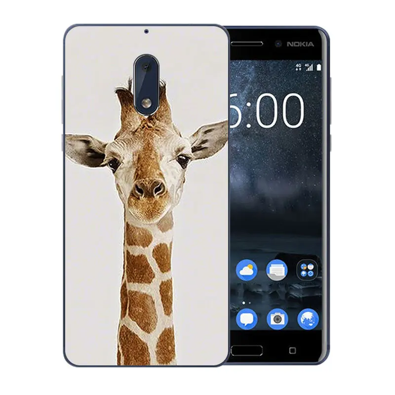 Мягкий чехол из ТПУ для Nokia 6 мягкий тонкий силиконовый с рисунком гримаса модная
