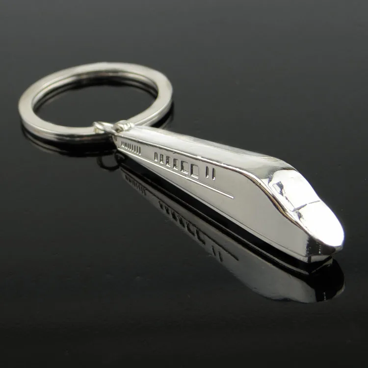 Metal High Speed Train Keychain Keyring For Car Key Chain Ring Fob Promotion Gift Auto CNYOWO | Rings