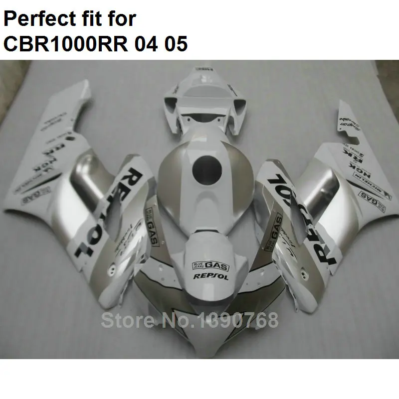 Комплект обтекателей кузова для Honda CBR1000RR 2004 2005 белые Обтекатели мотоциклов CBR 1000RR