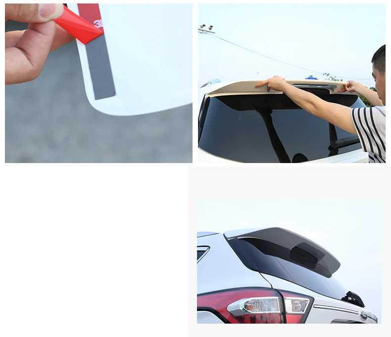 Lsrtw2017, АБС-пластик, автомобильный спойлер aunk украшение для Ford Kuga Escape 2013