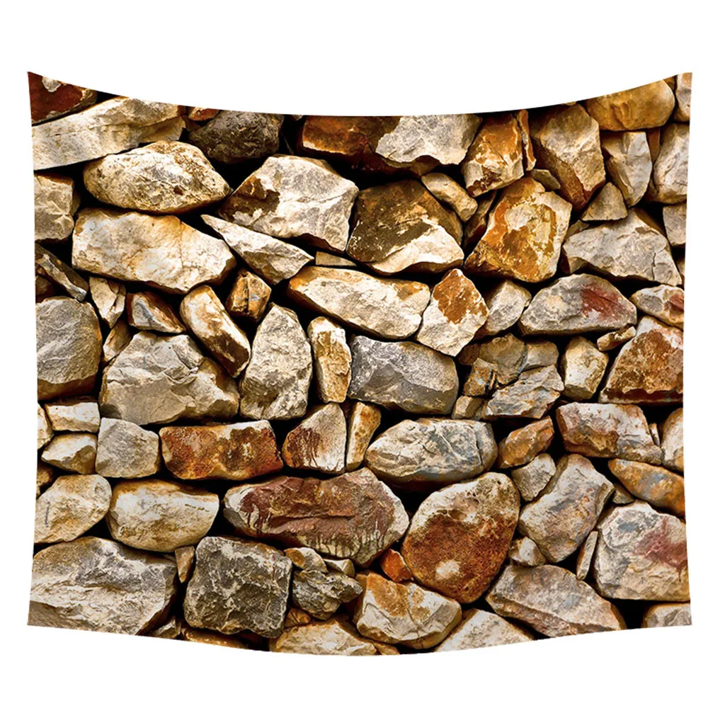 Настенные гобелены для дома гостиной декоративные 3D искусство кирпич камень