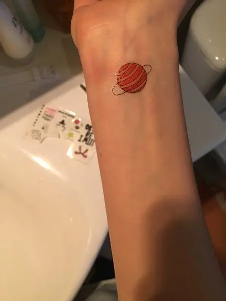 Водостойкая временная татуировка на палец милая наклейка искусственный