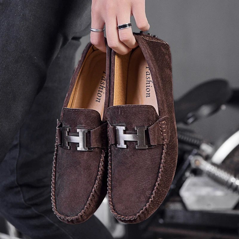 Mocassin homme/мужские лоферы; повседневная обувь; модная кожаная обувь для вождения; мужские мокасины; мужские лоферы; Цвет Черный