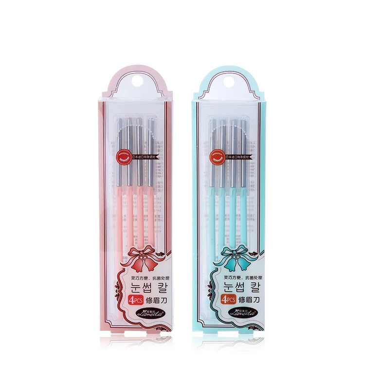 

4Pcs/Set high quality eyebrow blade Imported blade Safe Eyebrow razor Facial Hair Remover Eyebrow Trimmer sharp Knife Makeup Too