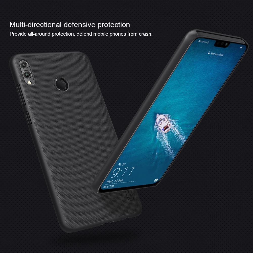 Чехол для huawei Honor 8X, матовый чехол Nillkin из поликарбоната, Жесткий Чехол для huawei Honor 8X Max с держателем для телефона