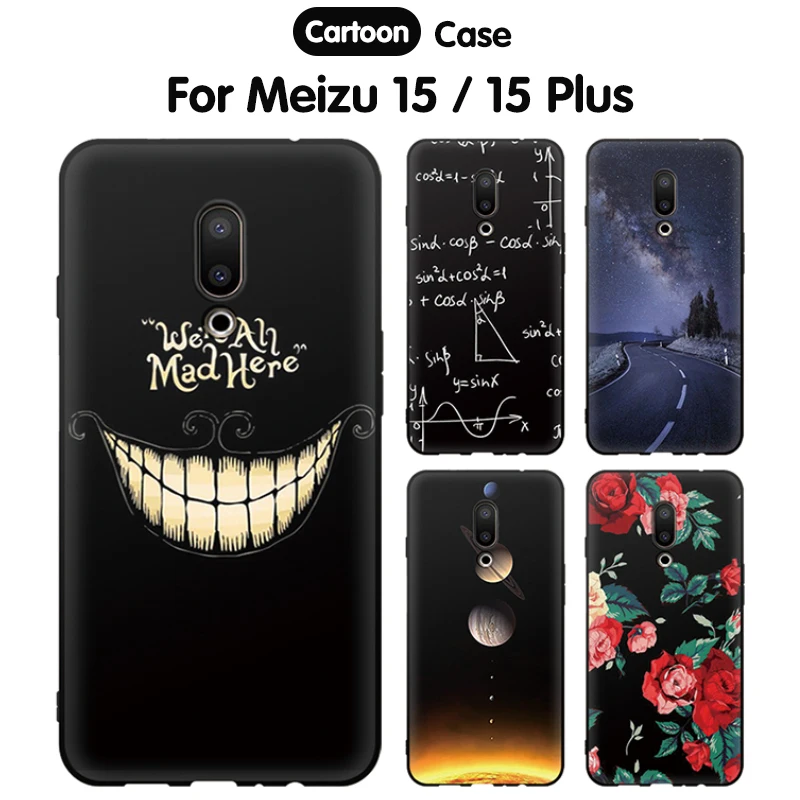 Чехлы для телефонов EiiMoo Meizu 15 Plus чехол мягкий с милым рисунком тонкая силиконовая