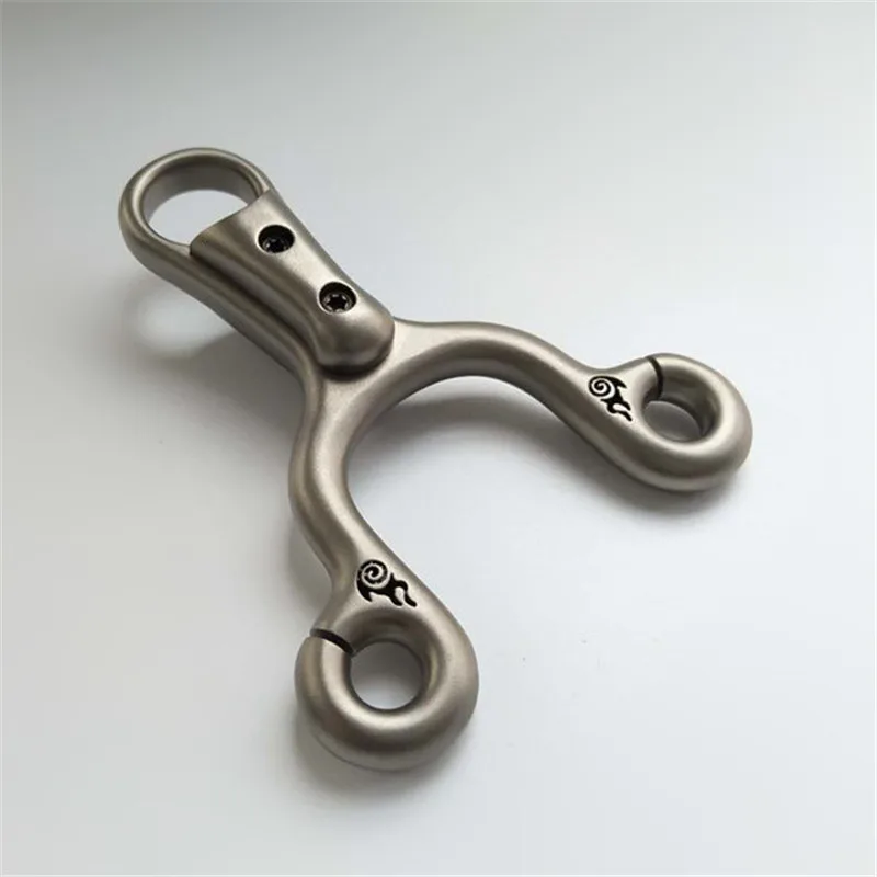 Мощная Рогатка катапульта для охоты титановый сплав резка с резиновой лентой