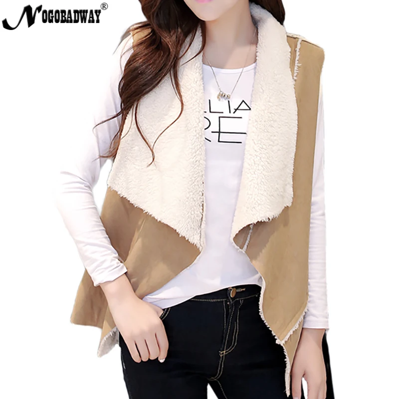 Женские замшевые жилеты из искусственного меха Женская куртка без рукавов