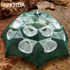 2018 новая сеть для рыбалки с 4-20 отверстиями, ловушка для рыбы, Складная портативная шестиугольная сеть с 4 6810121620 отверстиями, автоматическая рыболовная сеть, рыболовная сеть