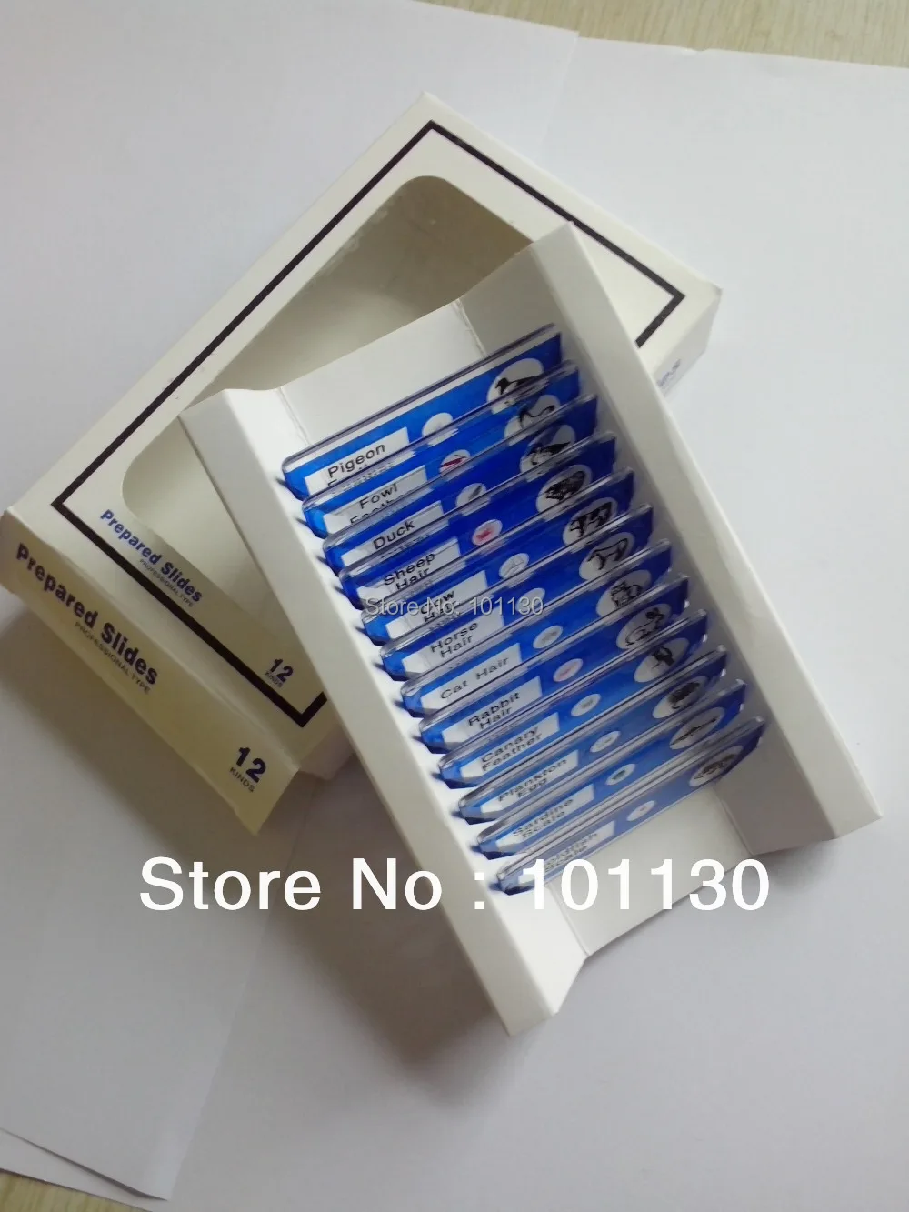 12 шт животные пластиковые слайды подготовленные для микроскопа Биологический