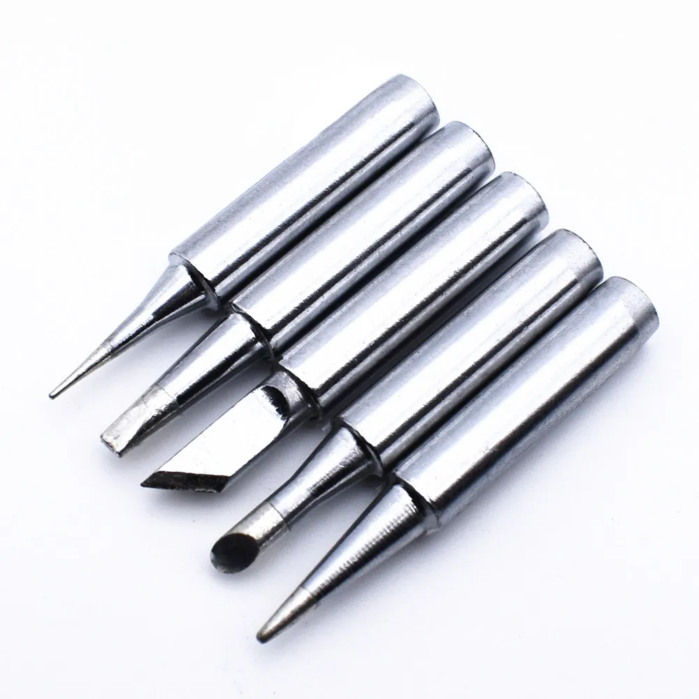 Welding Tips 60 Вт, 220 В, Электрический паяльник, набор, Регулируемый температурный переключатель мощности, тепловой карандаш, инструмент для ремонта с припоем, 5 сварочных наконечников - Цвет: Welding Tips