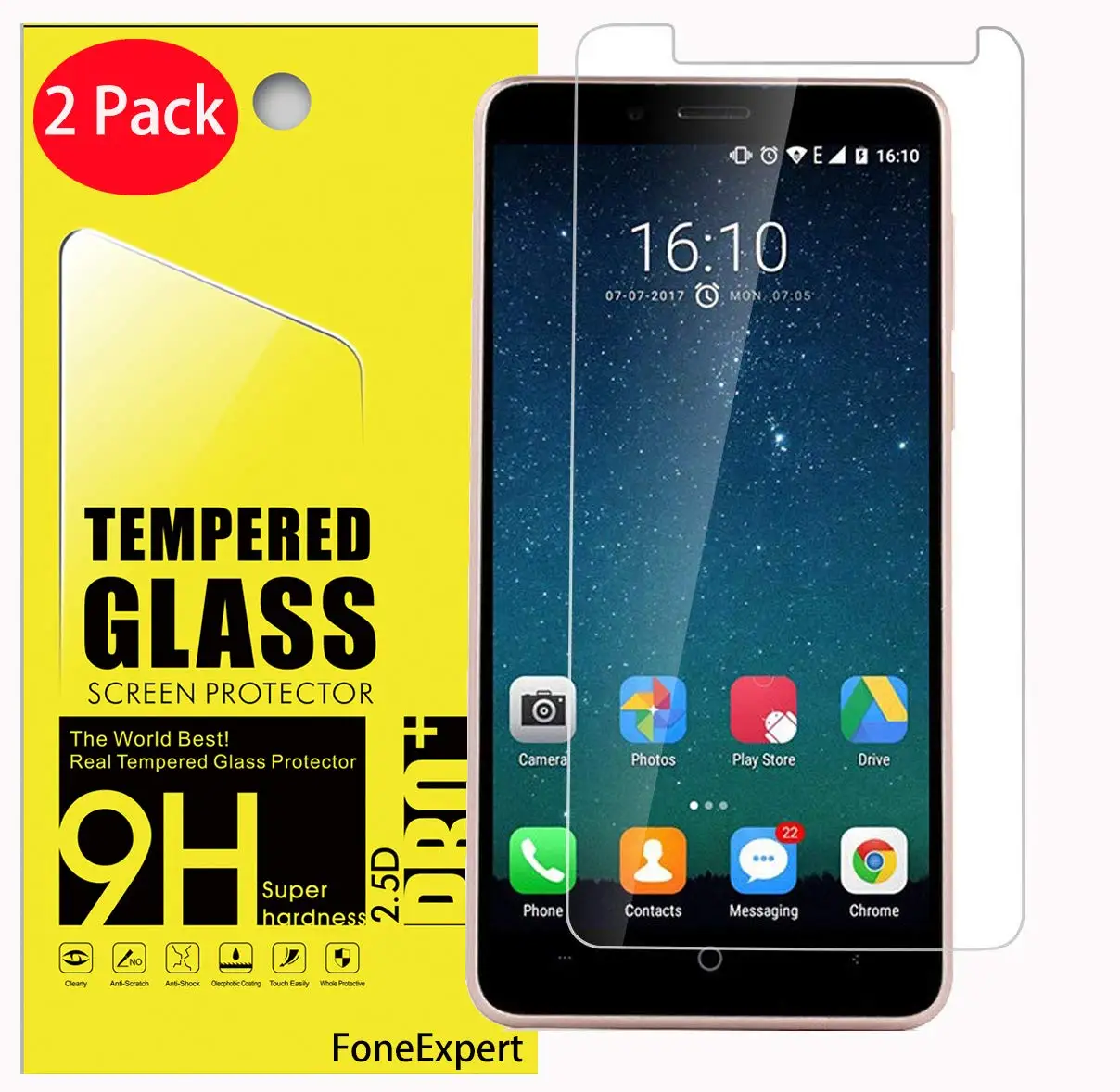 Для Leagoo Power2 закаленное стекло 9H 2.5D Премиум Защитная пленка для Power 2 5 0&quot|Защитные