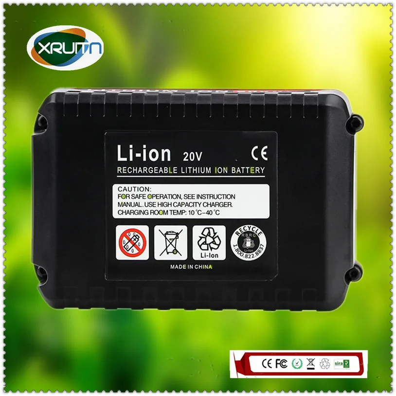 

20V 6000mAh Li-ion PCC680 Rechargeable Power Tool Battery For Porter-Cable PCC685L PCC680L PCC682L PCC681L PCC600