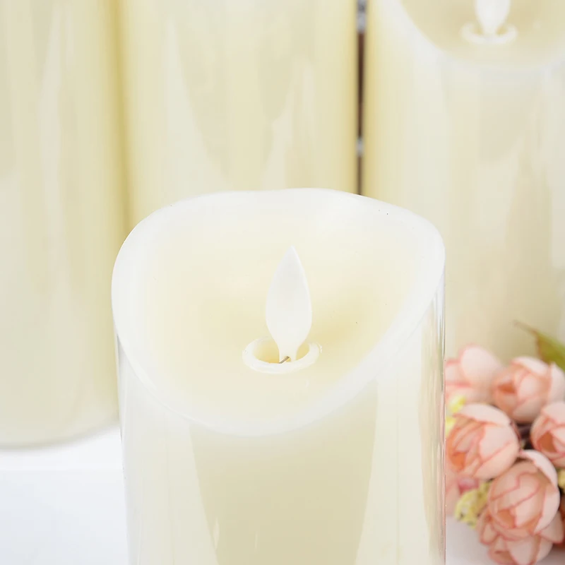 Светодиодная свеча ALEYMAX из парафинового воска с дистанционным управлением и