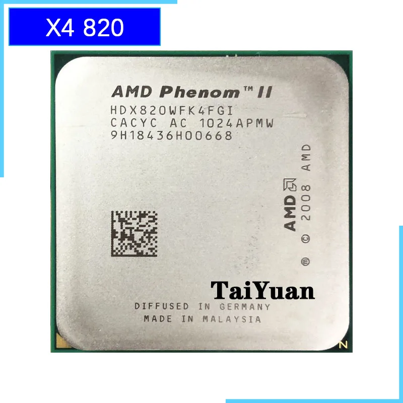 Четырехъядерный процессор AMD Phenom II X4 820 2 8 GHz HDX820WFK4FGI Socket AM3|Процессоры| |