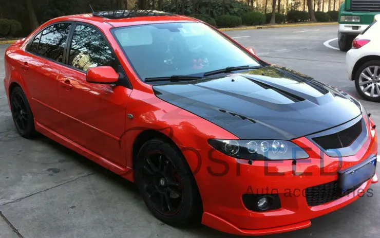 Подходит для MAZDA M6 11 автомобильный гриль из углеродного волокна