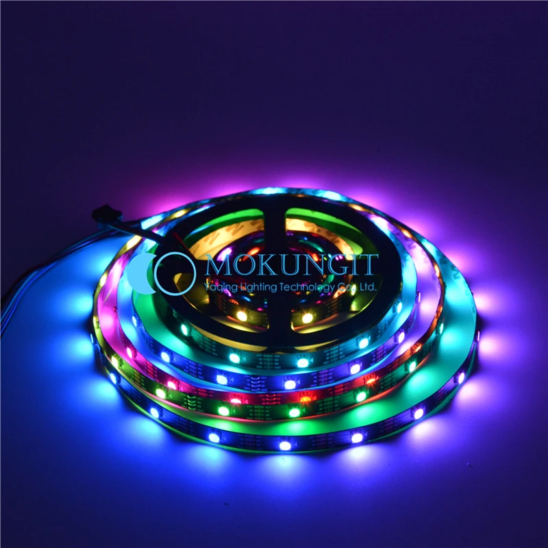 Светодиодная лента WS2813 5050 RGB модифицируемая Пиксельная смарт WS2812B IP30/IP65/IP67 30/60/144