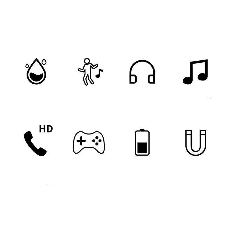 Магнитные наушники FDBRO спортивные Беспроводная Bluetooth гарнитура стереонаушники с