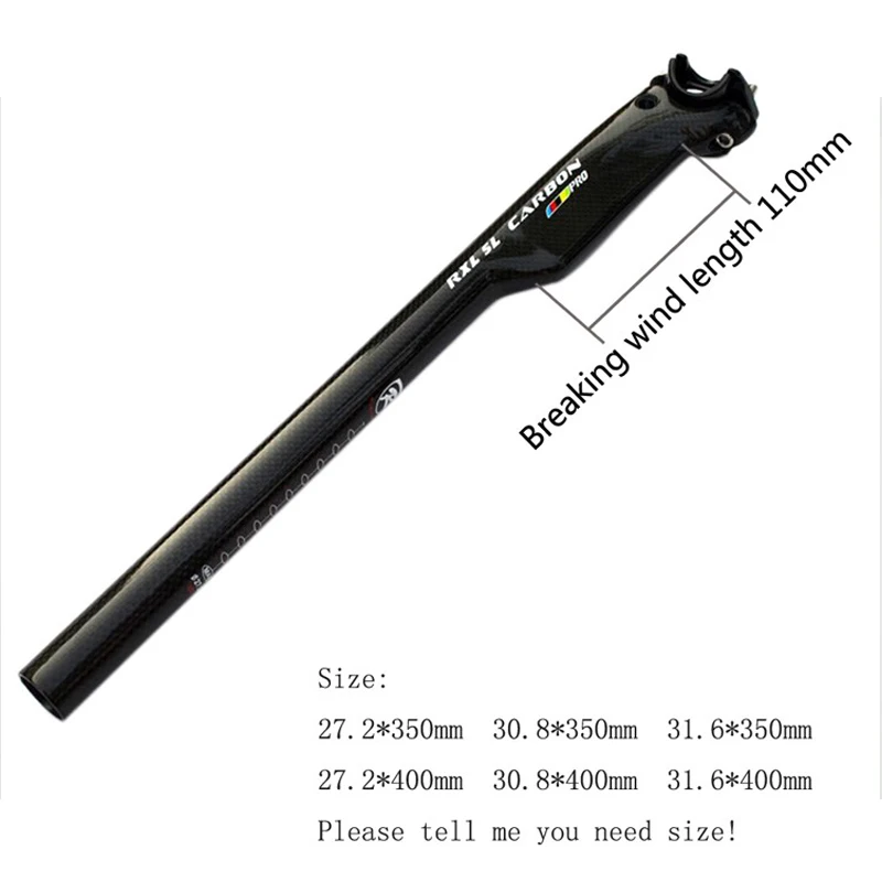 Подседельный штырь велосипедный RXL SL 27 2/30 8/31 6 мм 350/400 мм|carbon fiber seatpost|carbon seatpostseat post |