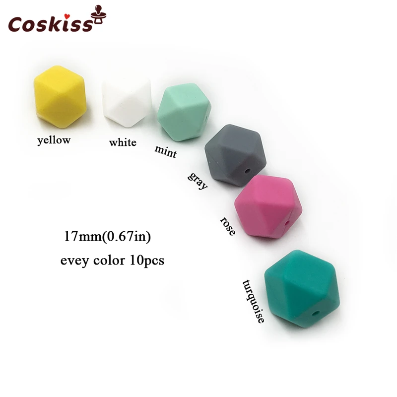 2 коробки разноцветные геометрические шестигранные силиконовые бусины 0 67 дюйма